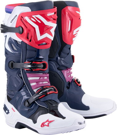 Čižmy ALPINESTARS Tech 10 Supervented čierno modro fialovo biele