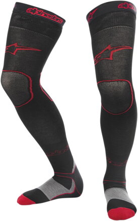 Ponožky pod ortézy ALPINESTARS MX Tech červeno čierne hrubé   