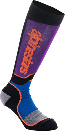 Ponožky ALPINESTARS MX Plus čierno modro fialové detské 