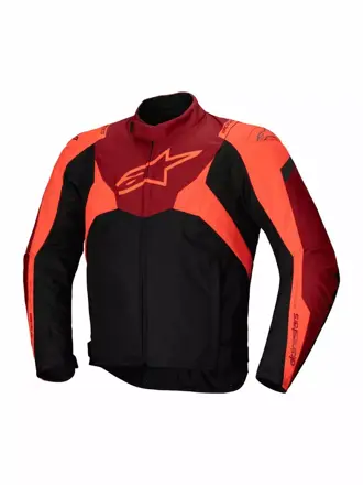 Bunda ALPINESTARS T-JAWS V4 WP čierno tmavo červená fluo 