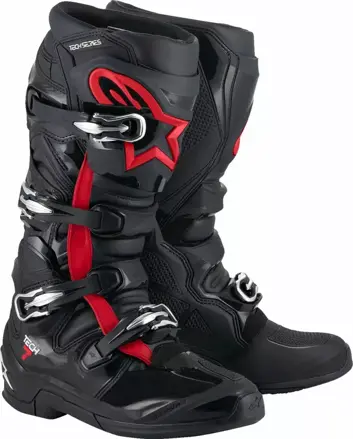 Čižmy ALPINESTARS Tech 7 čierno červené fluo 