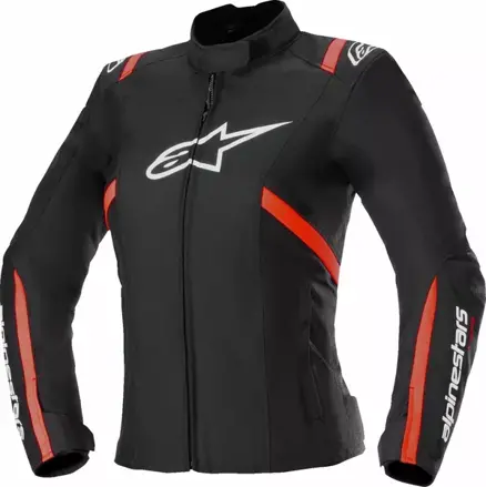 Bunda ALPINESTARS Stella T-SPS V2 WP čierno bielo červená fluo 