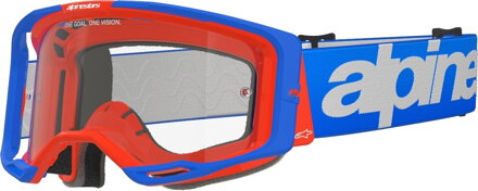 Okuliare ALPINESTARS Vision 8 Corp modro oranžové číre sklíčko