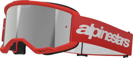 Okuliare ALPINESTARS Vision 3 Wordmark oranžové zrkadlové sklíčko strieborné