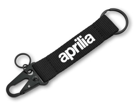 Kľúčenka s karabínkou APRILIA čierna