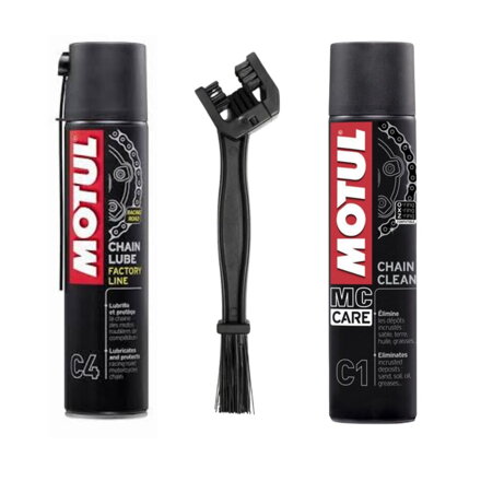 Darčeková sada MOTUL pre čistenie a mazanie reťaze  ROAD Factory line