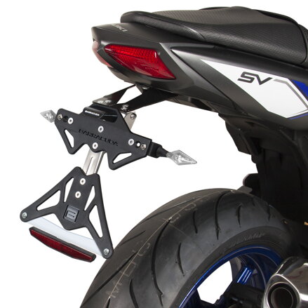 Držiak EČV BARRACUDA na SUZUKI SV 650 (2016-2023) sklopný čierny