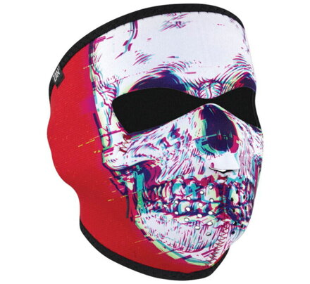 Neoprénová maska ZAN Glitch Skull