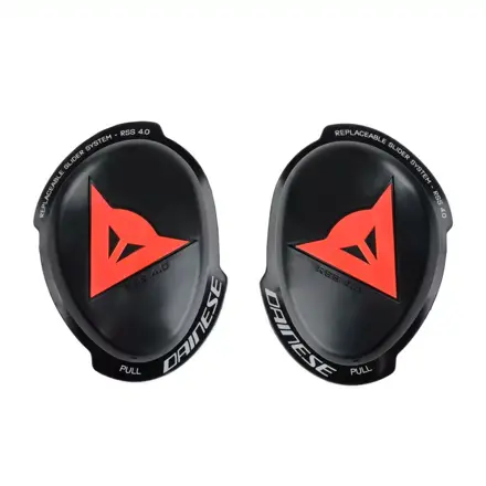 Kolenné slidre DAINESE RSS 4.0 Full kit čierno červené fluo