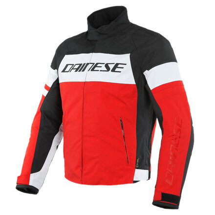 Bunda DAINESE Saetta D-Dry bielo lávovo červeno čierna