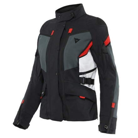 Dámska bunda DAINESE Carve Master 3 Gore-Tex® čierno sivo lávovo červená