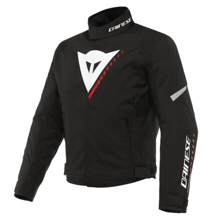 Bunda DAINESE Veloce D-Dry® čierno bielo lávovo červená