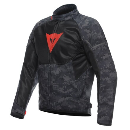 Bunda DAINESE Ignite Air Tex camo sivo čierno červená fluo 