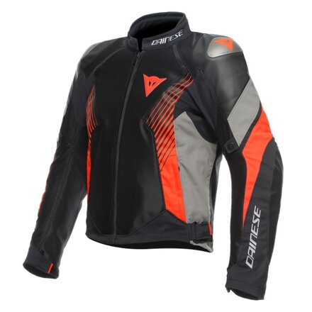 Textilná bunda DAINESE Super Rider 2 Absoluteshell  čierno sivo červená fluo 