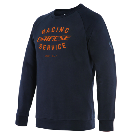 Mikina DAINESE Paddock Sweatshirt tmavomodro oranžová