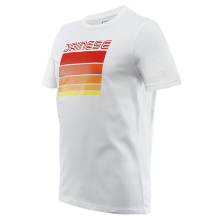 Tričko DAINESE Stripes bielo červené