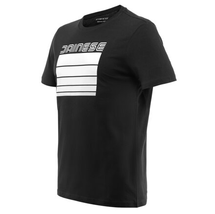 Tričko DAINESE Stripes černo biele