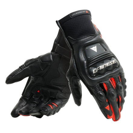 Rukavice DAINESE Steel-Pro In čierno červené fluo
