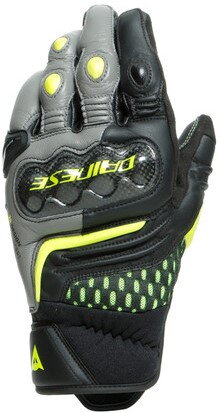Kožené rukavice DAINESE Carbon 3 krátke čierno sivo fluo žlté