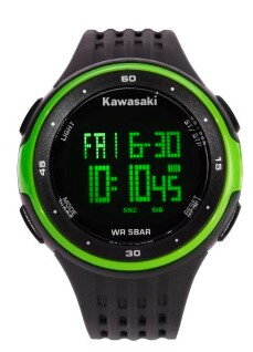 Náramkové hodinky KAWASAKI digitálne zelené