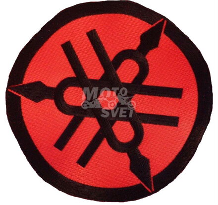 Nášivka YAMAHA logo veľké červeno-čierne