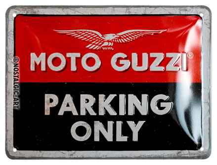 Parkovacia tabuľka Moto Guzzi Parking only 