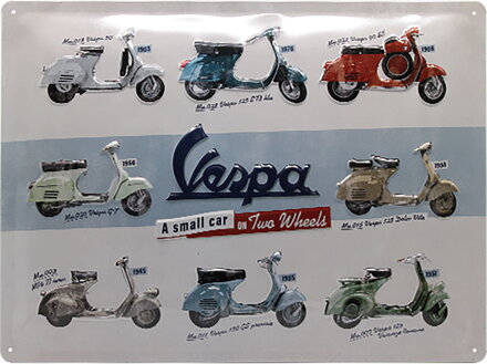 Parkovacia tabuľka VESPA Modely