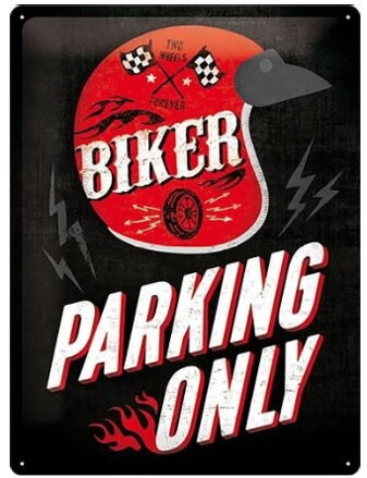 Tabuľka Biker Parking Only