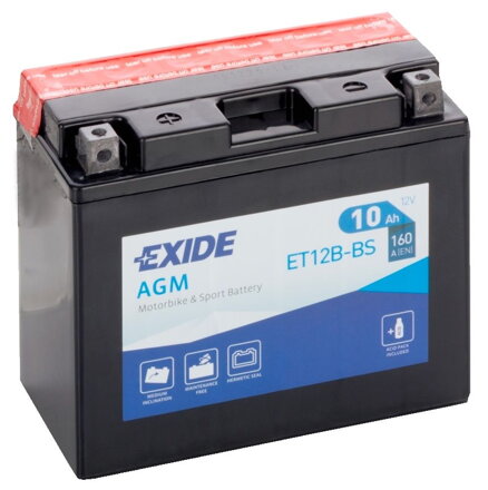 Akumulátor EXIDE YT12B-BS