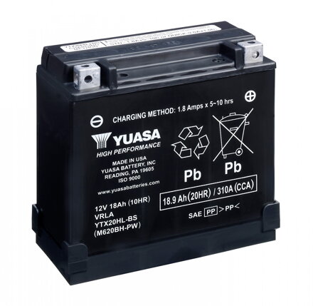 Akumulátor YUASA YTX20HL-BS