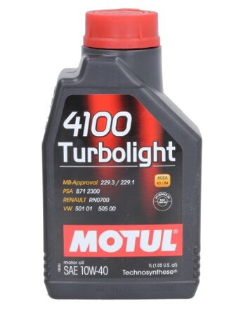 MOTUL 4100 TURBOLIGHT 10W40 1L