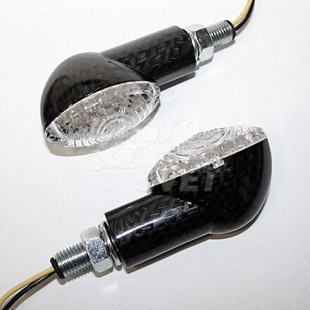 LED mini-smerovky CAT EYE, carbon, pár