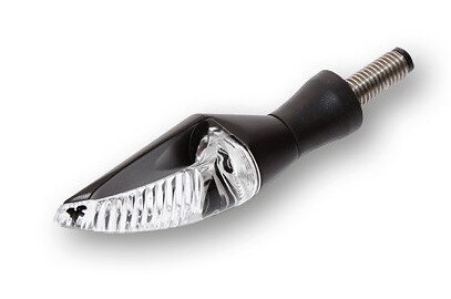 LED smerovky KOSO STORM, čierne, číre sklíčka, pár