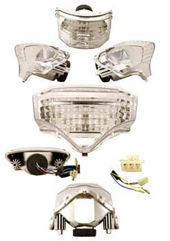 Zadné LED svetlá so smerovkami - YAMAHA FZ6 FAZER 2003-2007