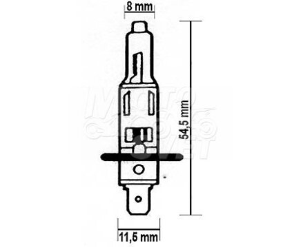 H1 Žiarovka 12V 55W P14, 5S UV-stop