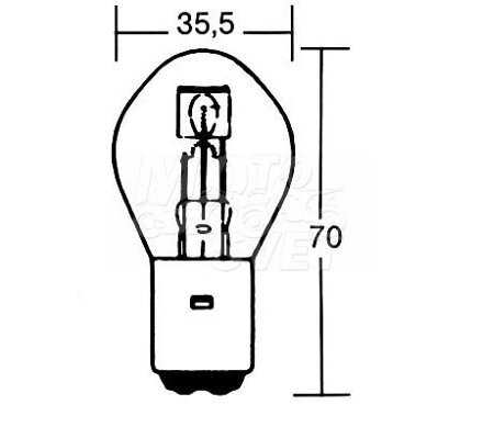 Žiarovka 12V 35/35W BA20D