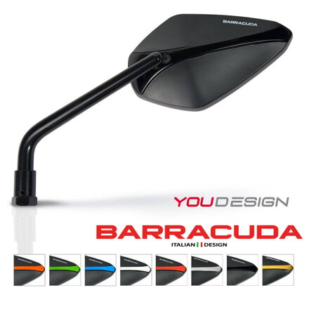 Zrkadlá Barracuda A-Version čierne