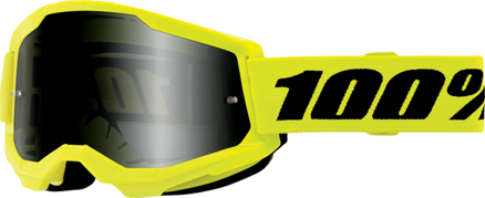 Okuliare 100 PERCENT Strata 2 Sand žlté fluo tmavé dymové sklíčko