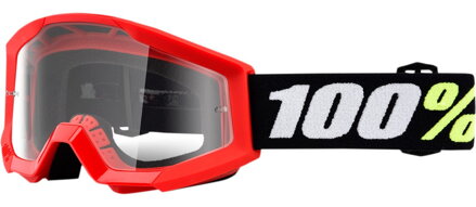 Okuliare 100 PERCENT Strata 2 Mini Grom Red číre sklíčko