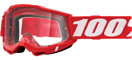 Okuliare 100 PERCENT Accuri 2 Neon Red číre sklíčko