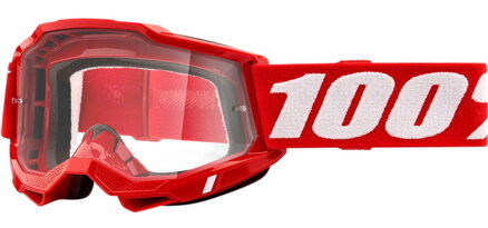 Okuliare 100 PERCENT Accuri 2 OTG Neon Red číre sklíčko