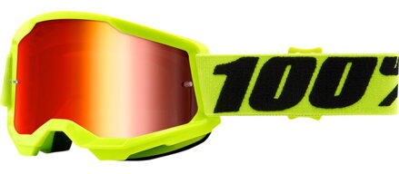 Okuliare 100 PERCENT Strata 2 Junior Fluo Yellow červené zrkadlové sklíčko