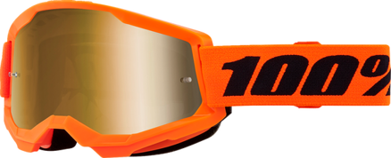 Okuliare 100 PERCENT Strata 2 Neon oranžové zlaté zrkadlové sklíčko