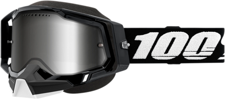 Okuliare 100 PERCENT Racecraft 2 Snowmobile Black strieborné zrkadlové sklíčko