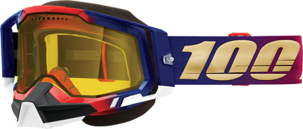 Okuliare 100 PERCENT Racecraft 2 Snowmobile United snežné žlté sklíčko