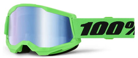 Okuliare 100 PERCENT Strata 2 Neon zelené modré zrkadlové sklíčko