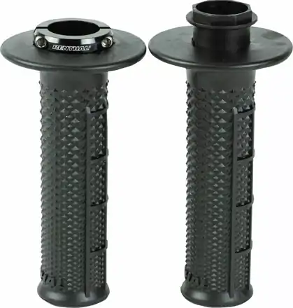 Rukoväte RENTHAL MX R Works Lock-On Half Waffle čierne zúžené