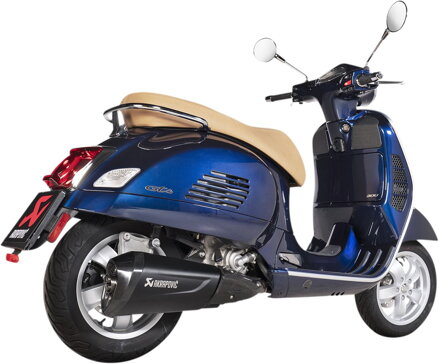 Výfuk AKRAPOVIČ Slip-On pre VESPA GTS 300, S-VE3SO10-HZDFBL