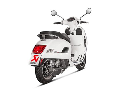 Výfuk AKRAPOVIČ Slip-On pre VESPA GTS 125, S-VE125SO2-HZBL