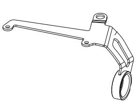 Držiak výfuku AKRAPOVIČ, P-X122/1